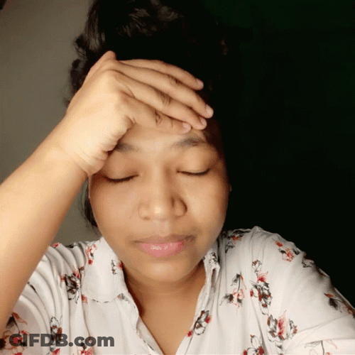Disappointed Woman Slapping Face GIF