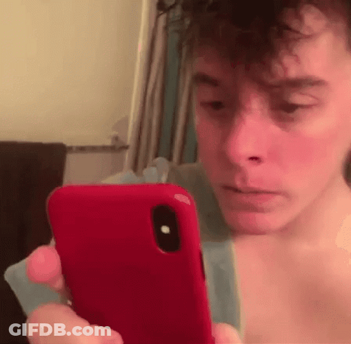 Disappointment Face Reading Text GIF