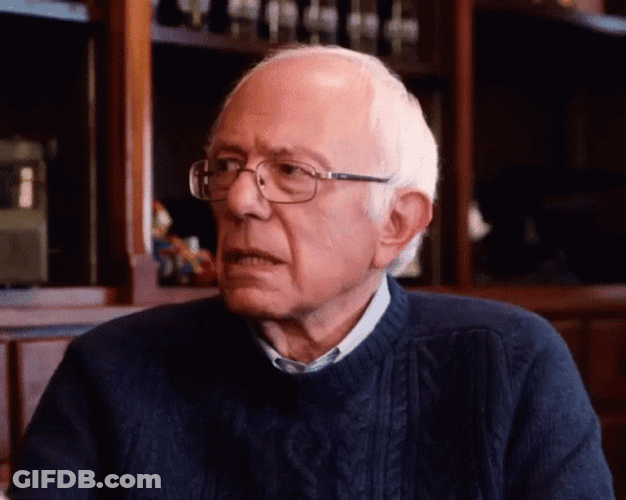Disapprove Bernie Sanders GIF