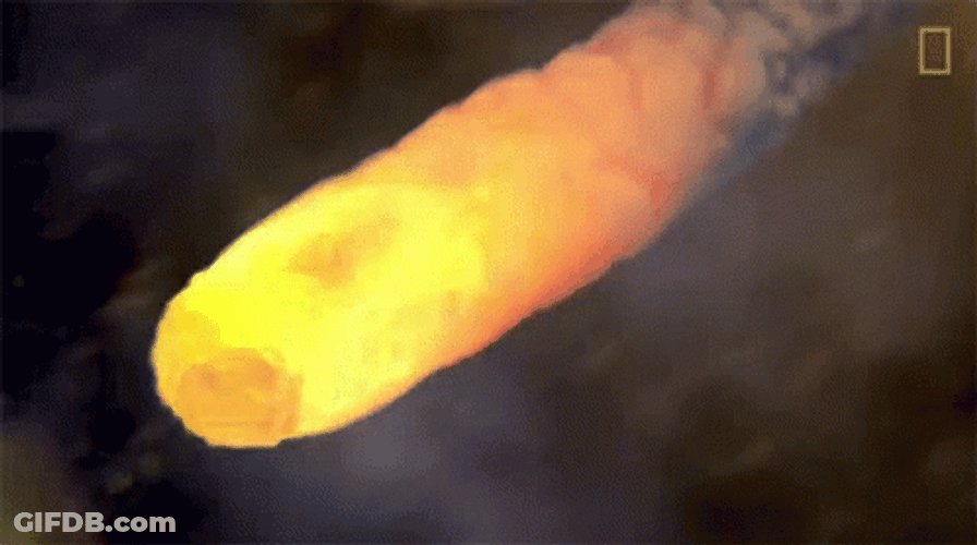 Disastrous Meteorite Crash And Burn GIF
