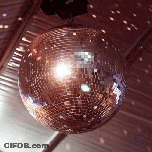 Disco Ball Lights Reflecting GIF