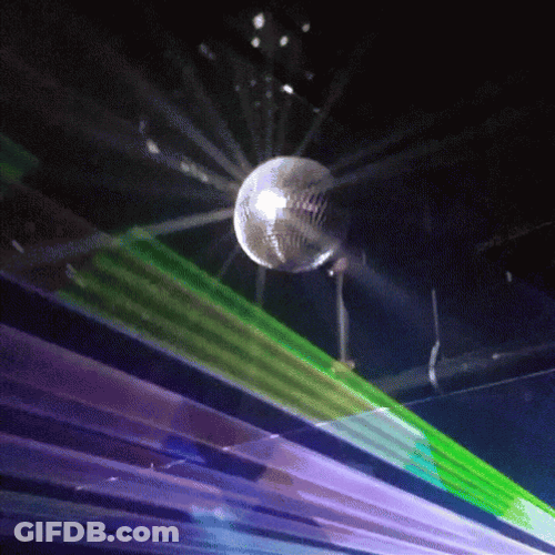 Disco Ball Shinning Lights GIF
