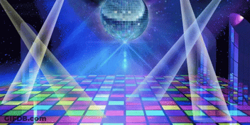Disco Ball With Smiley Face GIF