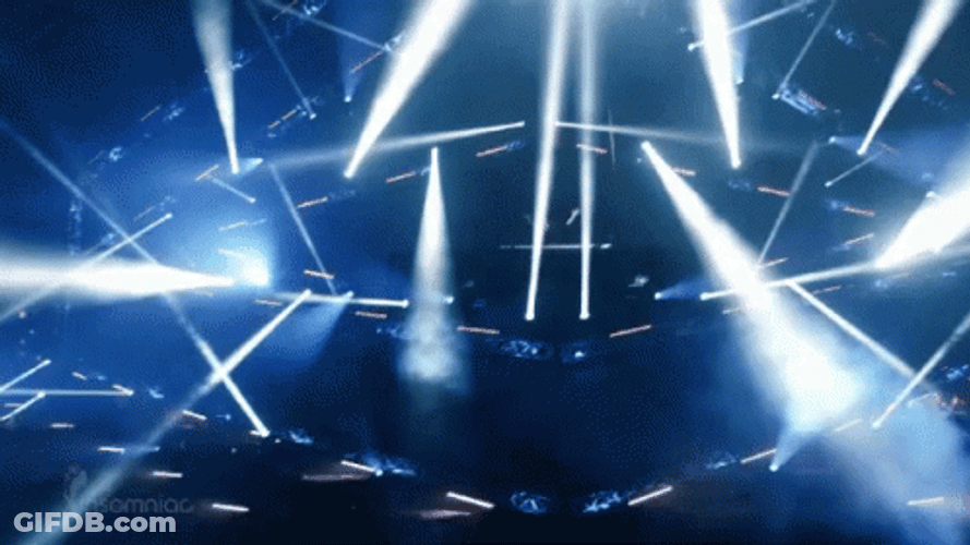Disco Colorful Spotlight GIF