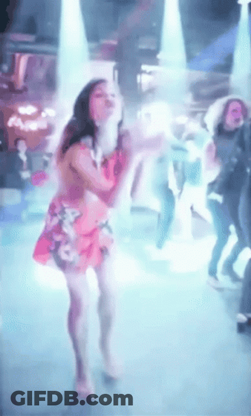 Disco Dance Drunk Girl In Dance Floor GIF