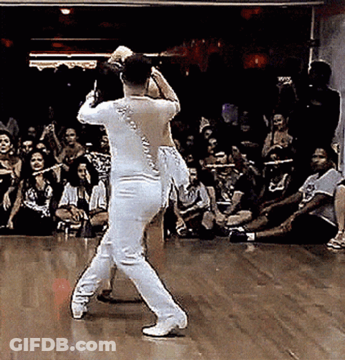 Disco Dance Multiple Twirls GIF