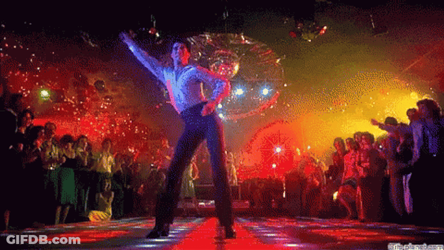 Disco Dancing Saturday Night Fever GIF