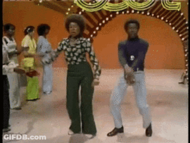 Disco Dancing Show Soul Train Walk GIF