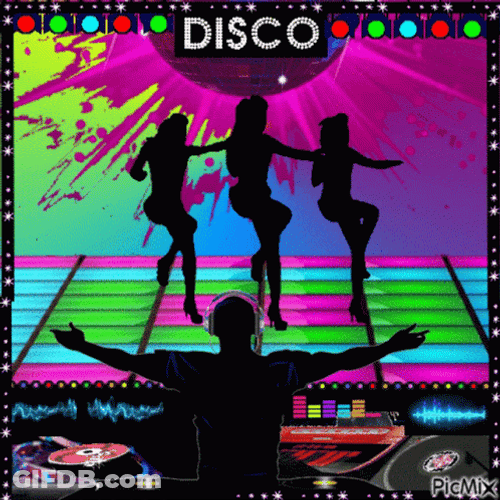 Disco Dancing Template DJ Dancefloor GIF