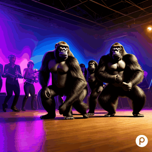 Disco Gorilla Dancing GIF