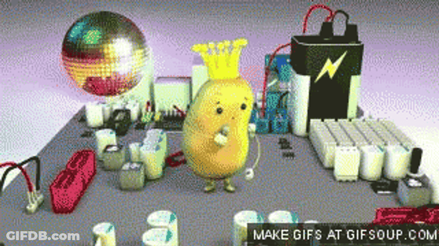 Disco King Potato GIF
