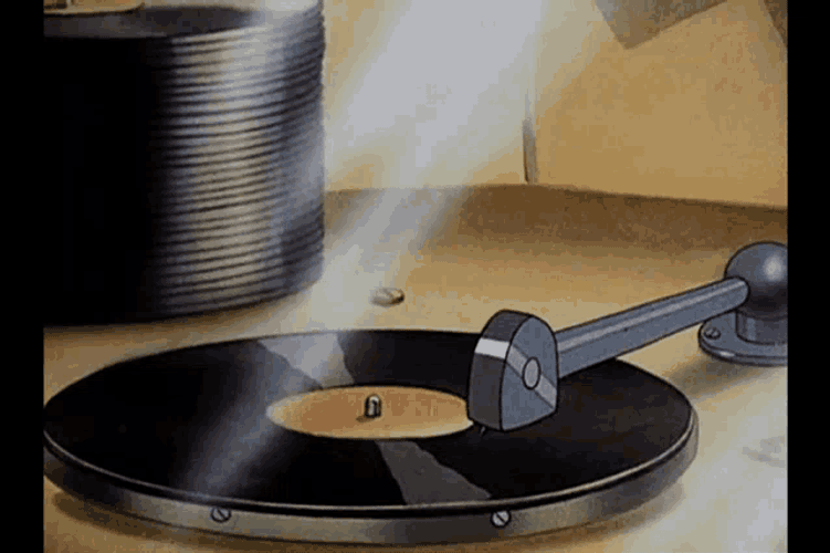Disco Record Player GIF
