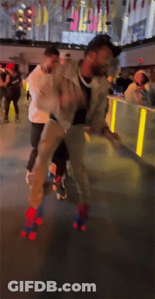 Disco Roller Skating GIF