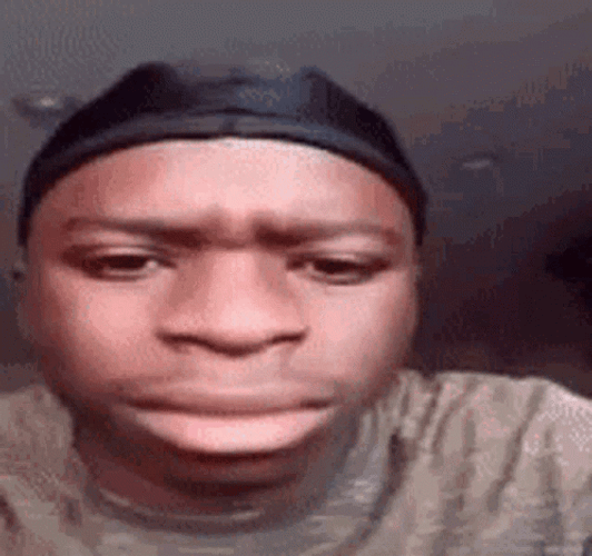Discord App Glitchy Man's Face Crash GIF