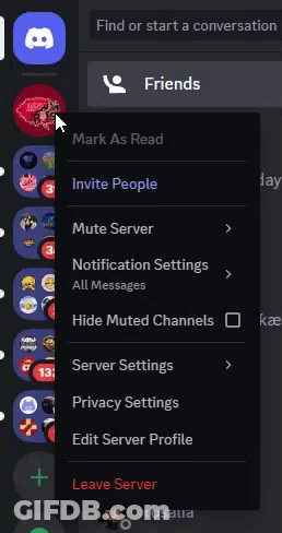 Discord Leave Server Button GIF