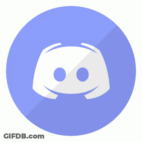 Discord Logo In Circle With Shadow GIF