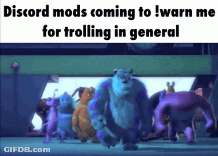 Discord Mod Warn Trolls GIF