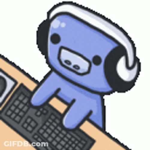 Discord Pig Typing On Keyboard GIF