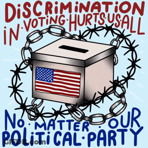 Discrimination In Voting Hurts Us All No Matter Our Political Party GIF