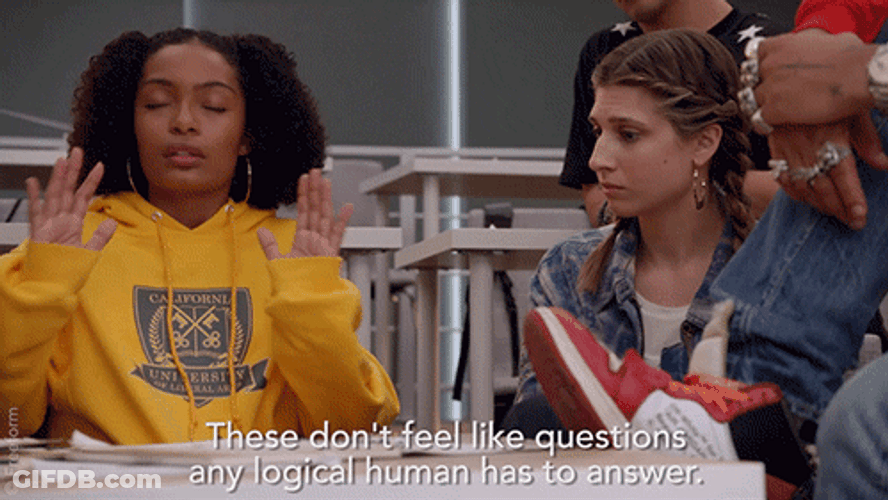Discussing College Students GIF