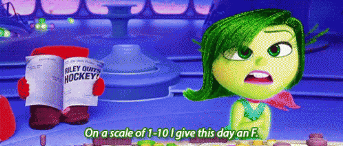 Disgust Inside Out On A Scale Of 1 To 10 GIF