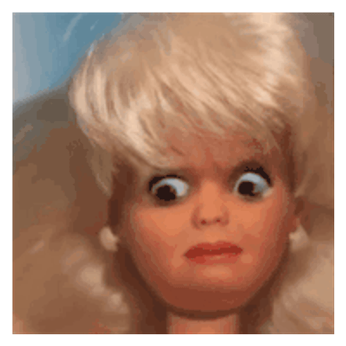 Disgusted Barbie Sticker GIF