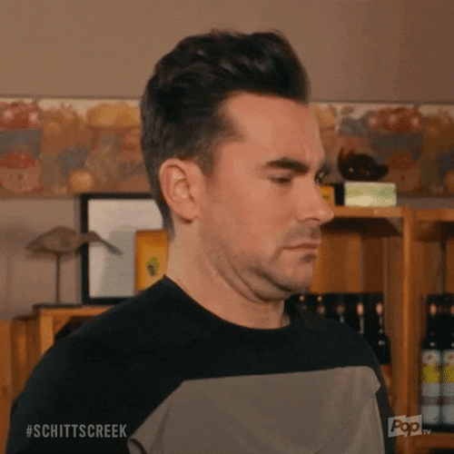 Disgusted David Rose Gagging GIF