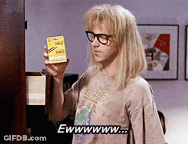 Disgusted Garth Algar Waynes World GIF