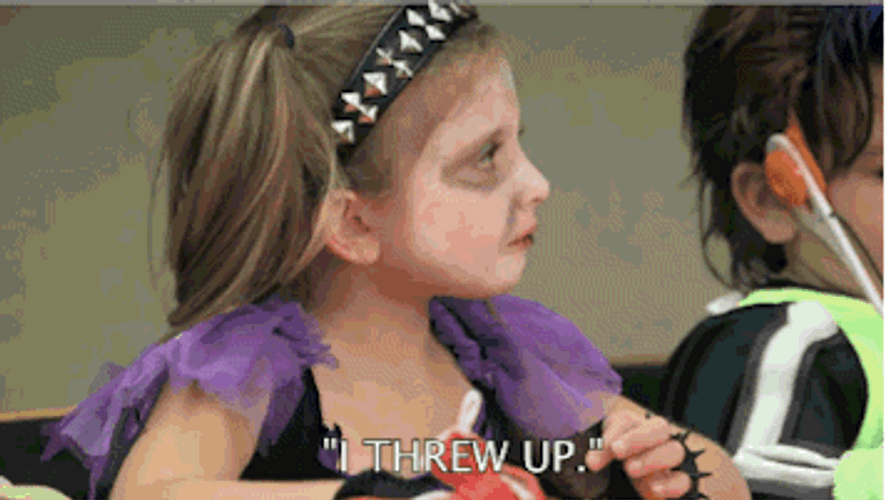 Disgusted Kid Barfing GIF
