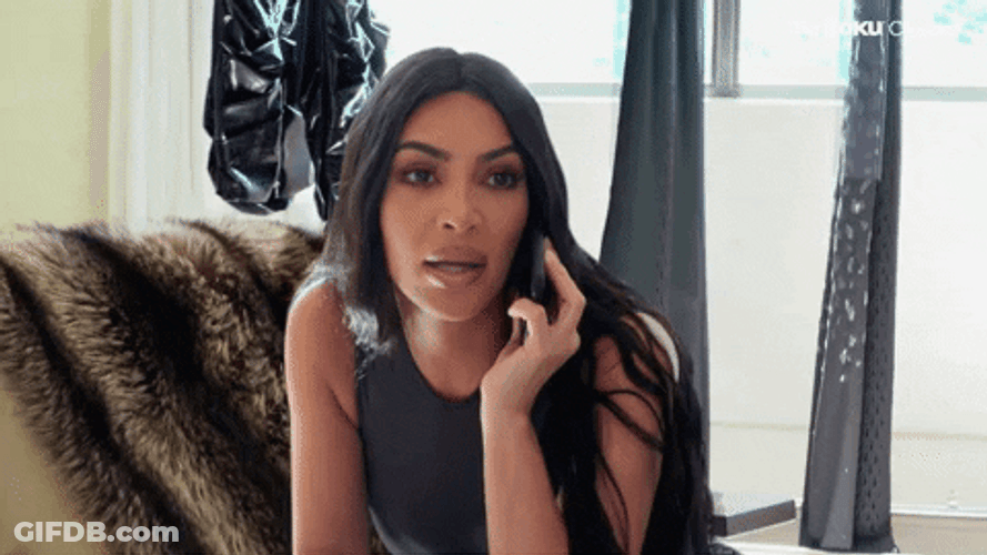 Disgusted Kim Kardashian GIF