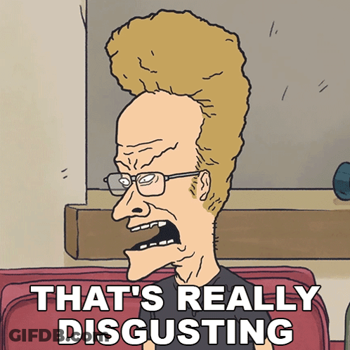 Disgusted Man With Glasses GIF