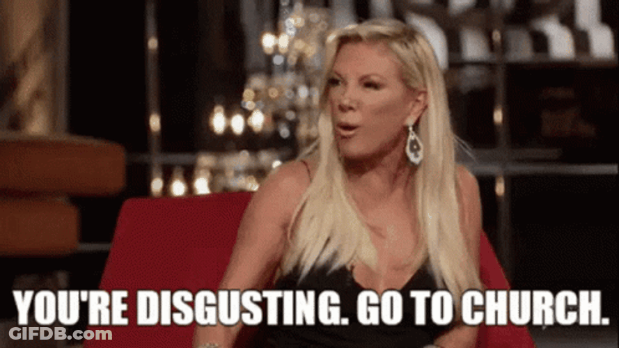 Disgusted Ramona Singer GIF