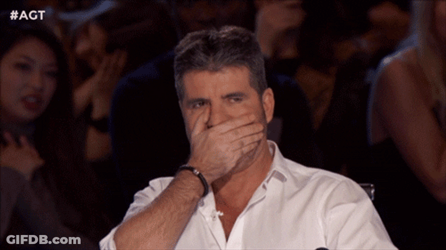 Disgusted Simon Cowell Barfing GIF