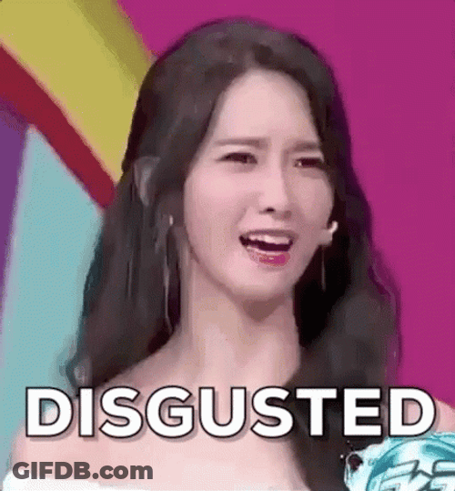 Disgusted Yoona SNSD GIF
