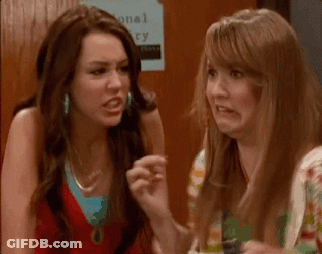 Disgusting Miley Cyrus And Emily Osment GIF