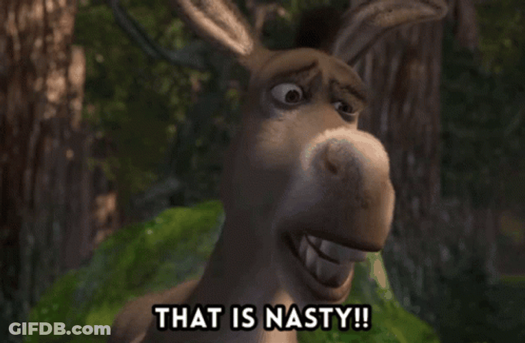 Disgusting Shrek Donkey That Is Nasty GIF