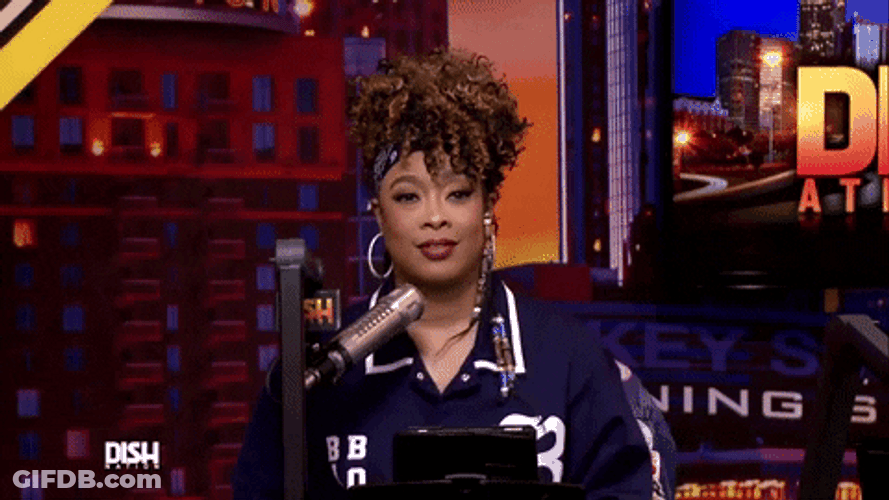 Dish Nation Da Brat Snickering GIF