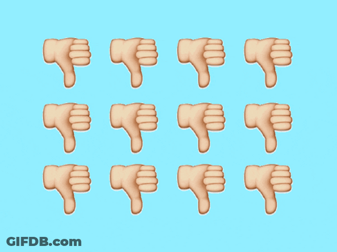 Dislike Thumbs Down Emoji GIF