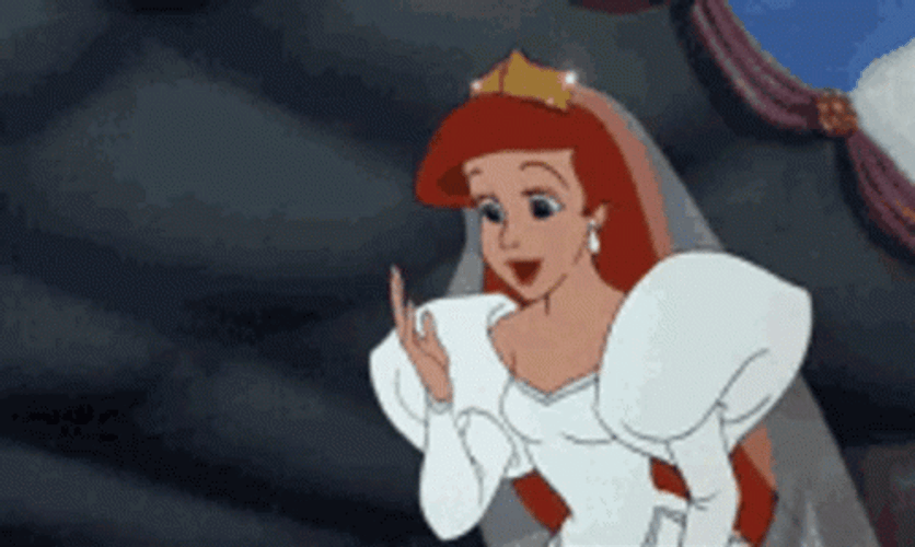 Disney Ariel Blowing A Kiss GIF