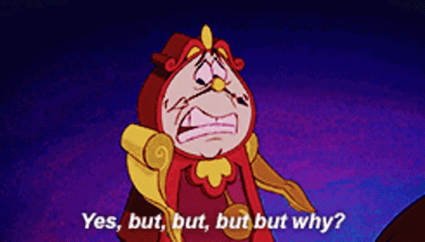 Disney Beauty And The Beast Cogsworth But Why GIF