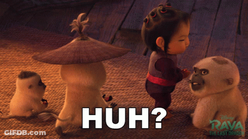 Disney Character Saying Huh With Monkeys GIF
