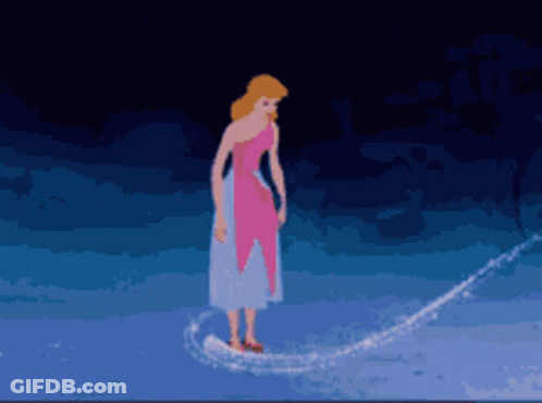 Disney Cinderella Pixel Art GIF