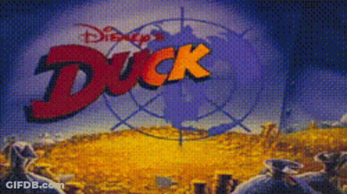 Disney Duck Poster With Target GIF