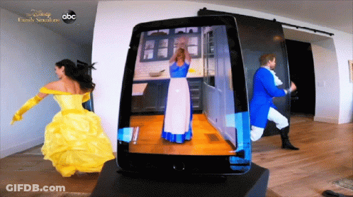 Disney Family Sunshine Show On Tablet GIF
