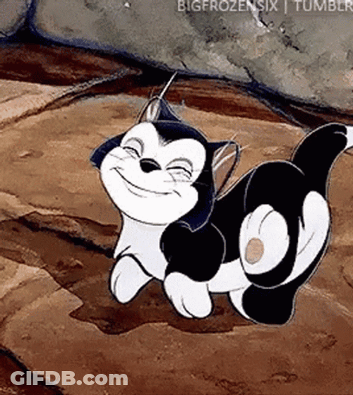 Disney Figaro Cat Walking GIF