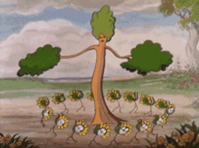 Disney Film Flowers And Trees  Dancing GIF