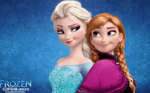 Disney Frozen Poster Elsa And Anna GIF