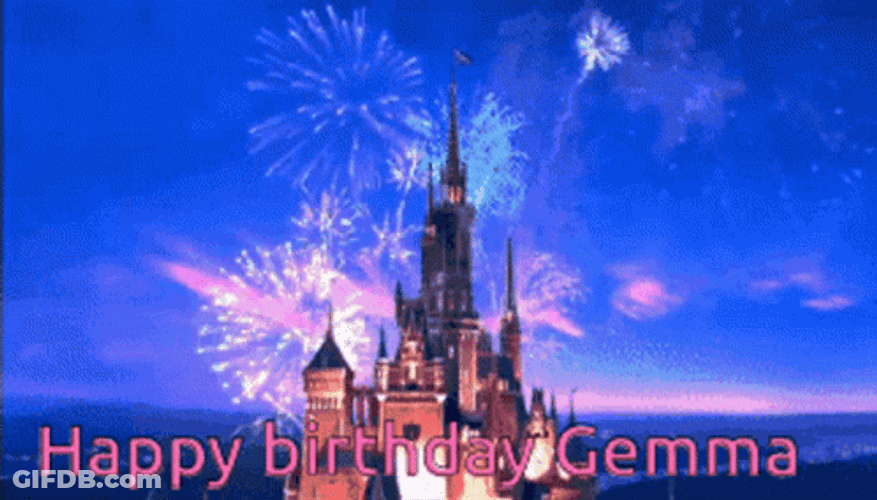Disney Happy Birthday Castle GIF