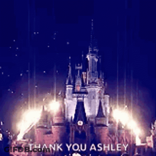 Disney Happy Birthday Fireworks GIF