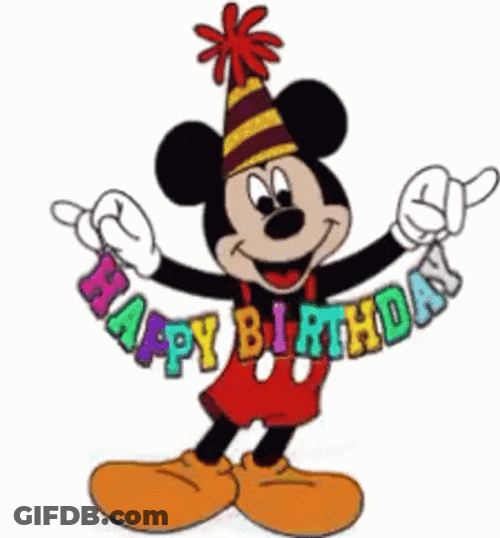 Disney Happy Birthday Mickey Mouse GIF